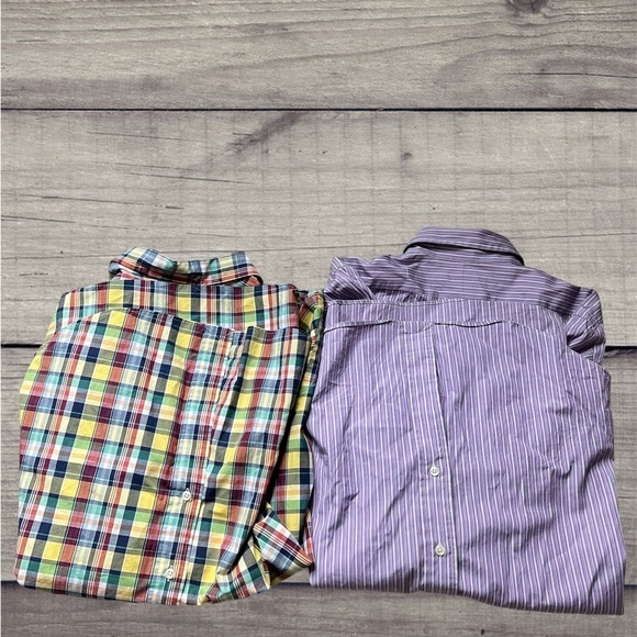Ralph Lauren Shirt Men Size L Large Classic Fit Purple Checkered Multicolor LOT. - Picture 4 of 7